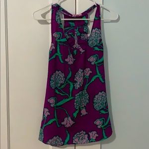 Lilly Pulitzer ruffled racerback top
